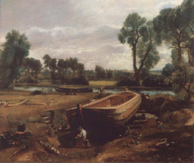 John Constable Boat-building near Flatford Mill china oil painting image